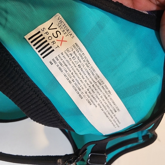 VSX Women's Blue Patterned Sports Bra Size 36b - Picture 2 of 10